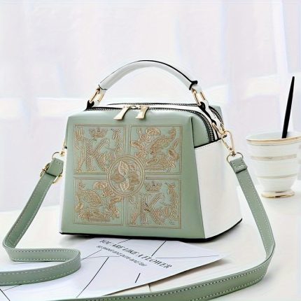 Medium Canvas And Calfskin Bag